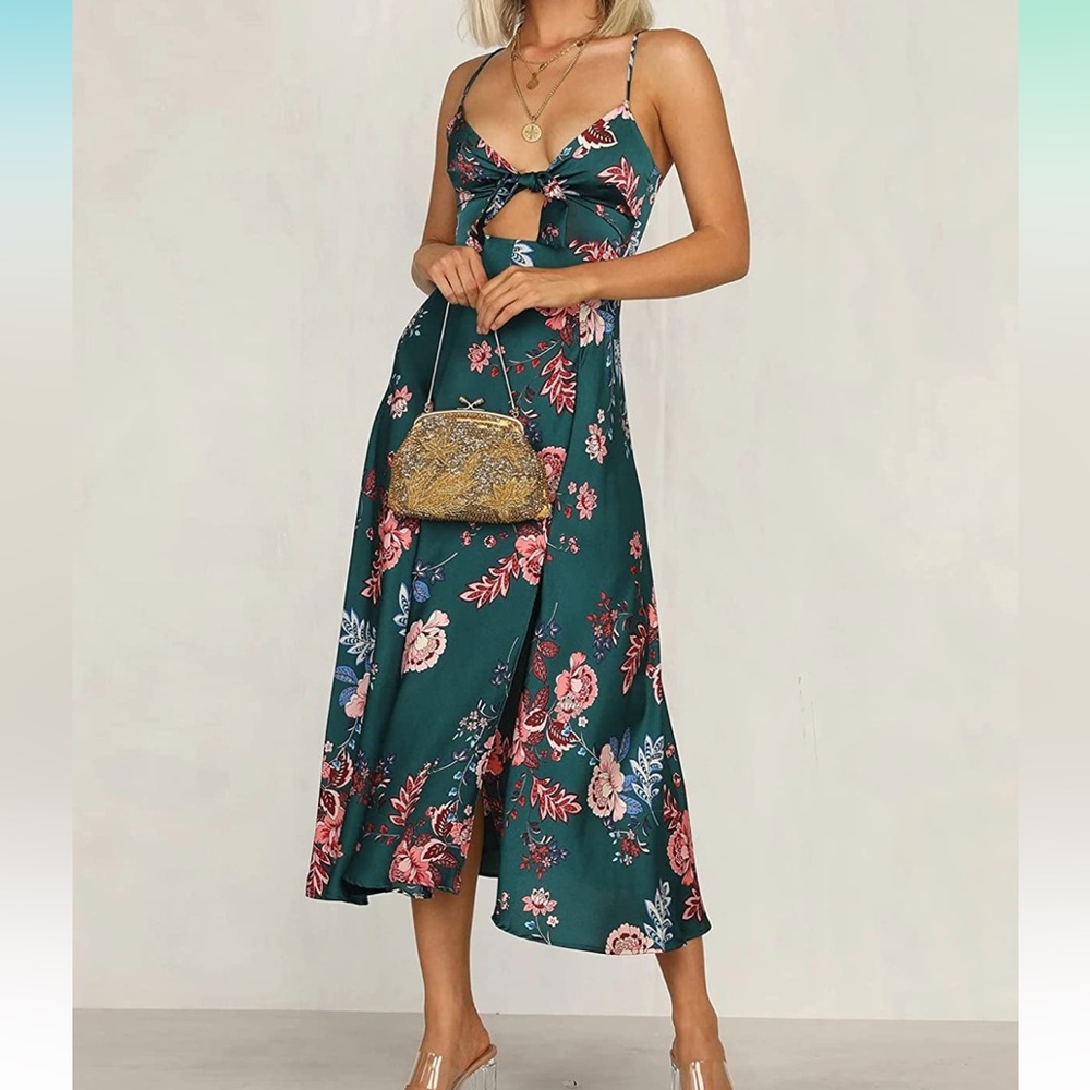 Summer cocktail party chic flirty dress